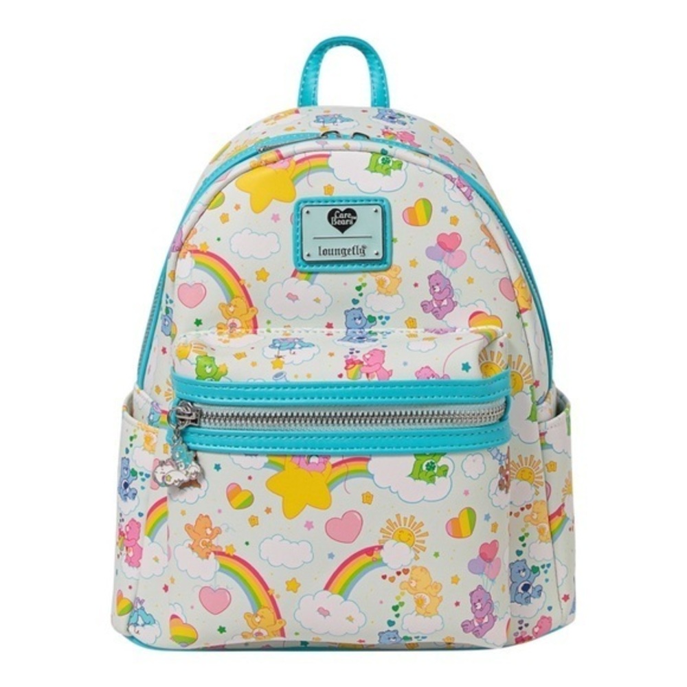 Loungefly Care Bears White Sunshine Rainbow Mini Backpack New With Tags